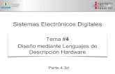 Sistemas Electrónicos Digitales · 2019. 6. 28. · Sistemas Electrónicos Digitales. Índice •4.1 Ventajas de los HDL. •4.2 Metodología de Diseño. •4.3 VHDL. Sintaxis de