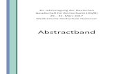 10. Jahrestagung der Deutschen Gesellschaft ... - Biomechanik€¦ · Abstractband 10. Jahrestagung der Deutschen Gesellschaft für Biomechanik (DGfB) 29.– 31. März 2017 Medizinische