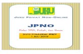 JPNO - Juku Privat...2019/07/01  · Chukyu C = 11 x pertemuan. 1 pertemuan = 1,5 jam. Biaya Paket Chukyu: Mempelajari buku Minna no Nihongo Chukyu I Biaya Paket Buku = Mengganti biaya