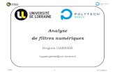 Analyse de filtres numériques - univ-lorraine.frw3.cran.univ-lorraine.fr/perso/hugues.garnier/... · 2020. 11. 26. · TNS 3 H. Garnier Filtrer mais pourquoi faire ? •Les filtres