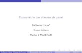 Econométrie des données de panel - Guillaume Hornyhorny.economics.free.fr/panel_I/5_chap_3.pdf · 2020. 6. 16. · Econométrie des données de panel GuillaumeHorny Banque de France