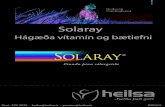 Solaray - Heilsa.is | Hugsaðu um heilsuna · 2020. 3. 4. · sem innihalda tvær eða ˜eiri jurtir með mótsvarandi verkun, þ.e. þær geta unnið saman en líka í sitthvoru