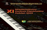Organizatorem XI Międzyszkolnego Konkursu Pianistycznego · Albert Loeschhorn - Etiuda op 65 nr 8 Jan Sebastian Bach - Menuet G-dur (łatwe utwory nr 7) Yoshinao Nakada - Taniec