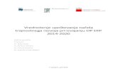 Vrednotenje upoštevanja načela trajnostnega razvoja pri ......Vrednotenje upoštevanja načela trajnostnega razvoja pri izvajanju OP EKP 2014-2020 Končno poročilo Pripravili: dr.