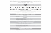 BOLLETTINO UFFICIALE DELLA REGIONE CALABRIAconsiglioregionale.calabria.it/gestbur_2002/concorsi/... · 2009. 3. 18. · Poste Italiane - Spedizione in a.p. Tab. “D” Aut. DCO/DC