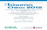 UK GROUP AT - Constructionshows · 2020. 2. 5. · Bauma China Shanghai, 27-30 November 2012 and UK Trade Mission to Shandong Province 3-4 December 2012 The CEA, generously supported