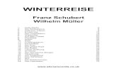 WINTERREISE - Stone Records · 2014. 9. 19. · WINTERREISE Franz Schubert Wilhelm Müller 1. Gute Nacht 2 2. Die Wetterfahne 6 3. Gefrorne Tränen 8 4. Erstarrung 10 5. Der Lindenbaum