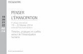 Penser 19 20 l’émanciPation · 2013. 12. 16. · Mélanie Guyonvarch, Julien Choquet, Guillaume Tiffon, Gaëtan Flocco & Fabrice Colomb : l’émancipation selon marx, Polanyi,