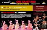 ORI TAHITI NUI · 2019. 12. 19. · ZOOM SUR LA PRÉCÉDENTE ÉDITION (2015) Jury ‘Ori Tahiti Nui World Championship Hirohiti Tematahotoa - Riki Liufau - Jean-Marie Biret - Makau