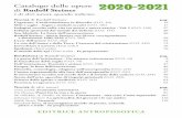 2020-2021 Rudolf Steiner - LiberaConoscenza.it · 2020. 10. 12. · Indagini occulte sulla vita tra morte e nuova nascita - Vol. I (O.O. 140) 27 ... Oltre alle opere di Rudolf Steiner,