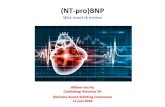 (NT-pro)BNP BNP... · 2018. 6. 13. · •Enkele weetjes over (NT-pro)BNP In vivo * Hoger circulerende hoeveelheid die minder vatbaar is voor fluctuaties **Enzym bindt BNP op NP-receptor