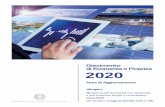 Documento di Economia e Finanza 2020 · 2021. 1. 13. · Documento di Economia e Finanza 2020 Nota di Aggiornamento Allegato - anno 2020 (art. 10-bis.1 c. 3 Legge 31 dicembre 2009,