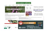 Information nationale...Espèces menacées----Liste rouge de la flore vasculaire de France Métropolitaine 15% est menacée ou quasi-menacée Sur le territoire CBN Brest : 2 370 taxons