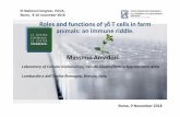 III National Congress ISCCA, Rome, 8-10 november2018 Roles and … · 2018. 12. 4. · Roles and functions of γδγγδδγδT cells in farm animals: an immune riddle. Rome, 9 November2018