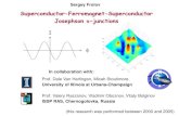 Superconductor-Ferromagnet-Superconductor Josephson π … · 2011. 10. 8. · Josephson junction. Our S-F-S junctions had extremely small resistances in the normal state, hence we