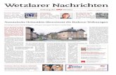 Nassauische Heimstätte übernimmt die Buderus-Wohnungen · sich bei Buderus Edelstahl mit Nachdruck für die Verbesserung der Rahmenbedingungen der deutschen Stahlindustrie aus.