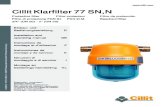 Cillit Klarfilter 77SN,N · 2013. 3. 30. · Cillit Klarfilter 77SN,N Protective filter Filtre protecteur Filtro de protección Filtro di protezione FDN 84 FDN 91M Beschermfilter