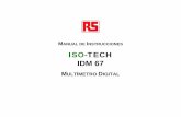 ISO-TECH · 2016. 12. 16. · © 2006 RS Components Ltd. Reservados todos los derechos ISO-TECH IDM 67 – MANUAL DE INSTRUCCIONES 8 2.3. Características eléctricas La precisión