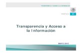 Transparencia y Acceso aTransparencia y Acceso a la …capacitacionydesarrollo.stps.gob.mx:140... · 2013. 5. 10. · TRANSPARENCIA Y ACCESO A LA INFORMACIÓN Objetivo general de