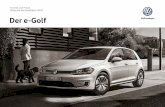 Technik und Preise Gültig für das Modelljahr 2020 Der e-Golf · „Blind Spot“-Sensor „Plus“ mit Ausparkassistent³⁾, inkl. Spurhalteassistent „Lane Assist“ 895,-- weist