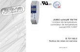 Limiteur de température, contrôleur de température suivant ......JUMO safetyM TB/TW Limiteur de température, contrôleur de température suivant EN 14597 B 701160.0 Notice de mise
