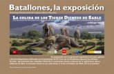 Batallones, la exposición · Los yacimientos paleontológicos de El Cerro de los Batallones están situados a 28 km al sur de la ciudad de Madrid, en el término municipal de Torrejón