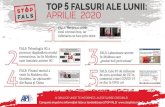 TOP 5 FALSURI ALE LUNII: APRILIE 2020 - Stop Fals€¦ · TOP 5 FALSURI ALE LUNII: APRILIE 2020 FALS: Herpesul ucide noul coronavirus, iar infectarea se face prin teste FALS: Laboratoare