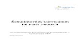 Schulinternes Curriculum im Fach Deutsch Sek I …...Deutsch (besonders der SI) festgelegten Basiskompetenzen wie Rechtschreibung (Schreiben), Lesen, Zuhö-ren, und Methodentraining