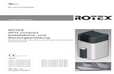 ROTEX Installations- und Wartungsanleitung...Für den Fachbetrieb ROTEX GCU compact Installations- und Wartungsanleitung Bodenstehender Gas-Brennwertkessel mit integriertem Wärmespeicher