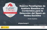 Enaitz Ezpeleta - CyberCamp | CyberCamp 2019 · 2018. 2. 8. · Who am I Enaitz Ezpeleta Gallastegi eezpeleta@mondragon.edu Doctor en Informática. Docente e investigador en MU. 2