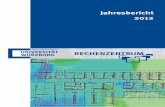 Startseite - Jahresbericht 2012Jahresbericht 2012 7 Rechenzentrum Universität Würzburg 2. Zahlen, Daten, Fakten für das Jahr 2012 2.1. Die Ausstattung • 48 Mitarbeiter/innen,