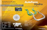 AutoForm Hydro jp · 2019. 2. 13. · AutoForm Hydro AutoForm のハイドロフォーミング・ソリューションは、 包括的デジタル工程計画の重要側面のすべてを取り