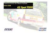 Citroën AX -Sport F2000-12charcuble.autosport.free.fr/Dossier sponsors 2008.pdfCitroën AX -Sport F2000-12 1294 cm 3 110 ch 750 kg Moteur : - Bas moteur équilibré (Solution F) -