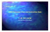 Chapter 2 - National Chiao Tung Universitytwins.ee.nctu.edu.tw/courses/ip_core_01/handout_pdf/...C. W. Jen 任建葳 cwjen@twins.ee.nctu.edu.tw Chapter 2 ARM Processor Core and Instruction