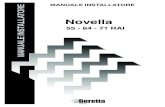MANUALE INSTALLATORE Novella Installatori Beretta/Novella... · 2014. 11. 17. · 55 RAI 64 RAI 71 RAI Portata termica nominale riscaldamento kW 61,0 70,5 79,0 kcal/h 52460 60630