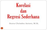 Korelasi dan Regresi Sederhana - Gunadarmasrava_chrisdes.staff.gunadarma.ac.id/Downloads/files/... · Korelasi dan Regresi Sederhana Srava Chrisdes Antoro, M.Si. Koefisien korelasi