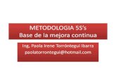 METODOLOGIA 5S’s Base de la mejora continuadsgc.uas.edu.mx/pdf/Ciclo_Conferencias_2015/Metodologia_5s.pdf · METODOLOGIA 5S’s Base de la mejora continua Ing, Paola Irene Torróntegui