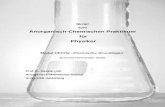 Skript zum Anorganisch-Chemischen Praktikum für PhysikerBrown, LeMay: Chemie, Pearson-Verlag P. W. Atkins, Chemie – Einfach Alles, Wiley ... Die bei der Herstellung der Präparate