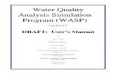 Water Quality Analysis Simulation Program (WASP)chiwater.com/Company/.../Teaching/661/WASP6_Manual.pdf · WASP6 is an enhanced Windows version of the USEPA Water Quality Analysis