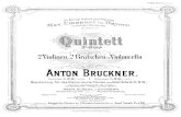 String Quintet [WAB 112] · Title: String Quintet [WAB 112] Author: Bruckner, Joseph Anton - Arrangeur: Josef Schalk (1857 1900) - Editeur: Vienna: Albert J. Gutmann, 1888.