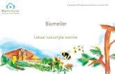 Biomeiler - BioBased Economy · 2019. 9. 17. · Biomeiler. Mogelijke toepassingen Woningbouw, bij beschikbaarheid van warmtenet Glastuinbouw, hoge geconcentreerde laagwaardige warmtevraag