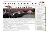 BEZMAKSAS OZOLAINES PAGASTA PĀRVALDES ...rezeknesnovads.lv/wp-content/uploads/2016/01/avize_Maijs...2 2 O Z O L A I N E . L V BEZMAKSAS OZOLAINES PAGASTA PĀRVALDES INFORMATĪVAIS
