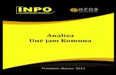 Analiza Unë jam Komuna - INPO · 2017. 2. 20. · Iniciativa për progres Prishtinë, dhjetor 2014 Analiza Unë jam Komuna