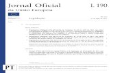 Jor nal Of icial L 190 - xsl.pt · ★ Decisão de Execução (UE) 2017/1357 da Comissão, de 19 de julho de 2017, relativa à publicação, com uma restr ição, no Jor nal Oficial