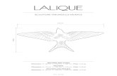 SCULPTURE HIRONDELLE MURALE - Lalique · 2020. 5. 20. · FICH - MNTAGE Hirondelle Ailes Levées Dimensions : H : 88 mm - L : 153 mm - l : 166 mm - Poids : 0,45 kg Hirondelle Dimensions