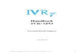 Handboek IVR/ SPO · 2017. 10. 20. · Het SPO wordt uitgevoerd aan de hand van een verificatielijst waarvan de te onderzoeken “items” in groepen onderverdeeld zijn naar gelang