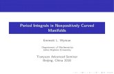 Period Integrals in Nonpositively Curved Manifoldsewyman/Beijing...Period Integrals in Nonpositively Curved Manifolds Emmett L. Wyman Department of Mathematics Johns Hopkins University