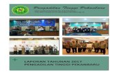 Pengadilan Tinggi Pekanbaru · 1 Jalan Jenderal Sudirman No. 315 Pekanbaru Telp. 0761-21523, Email admin@pt-pekanbaru.go.id Pengadilan Tinggi Pekanbaru + LAPORAN TAHUNAN 2017