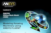 Modeling Rotating Machinery using ANSYS FLUENT · 2018. 1. 9. · Release 13.0 December 2010 Introduction Customer Training Material •精确的瞬态求解方式: –Potential interactions
