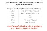 Akú hodnotu má hodnotenie univerzít agentúrou ARRA?people.tuke.sk/igor.podlubny/ARRA2008/chyby-arra-2008.pdf · celkové hodnotenie fakúlt skupiny AGRO v „hlavnej“ Správe